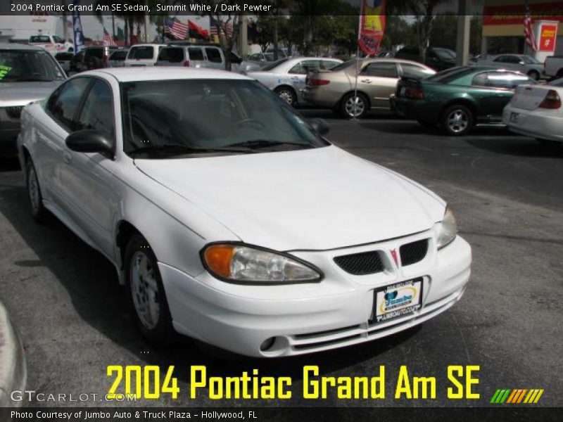 Summit White / Dark Pewter 2004 Pontiac Grand Am SE Sedan