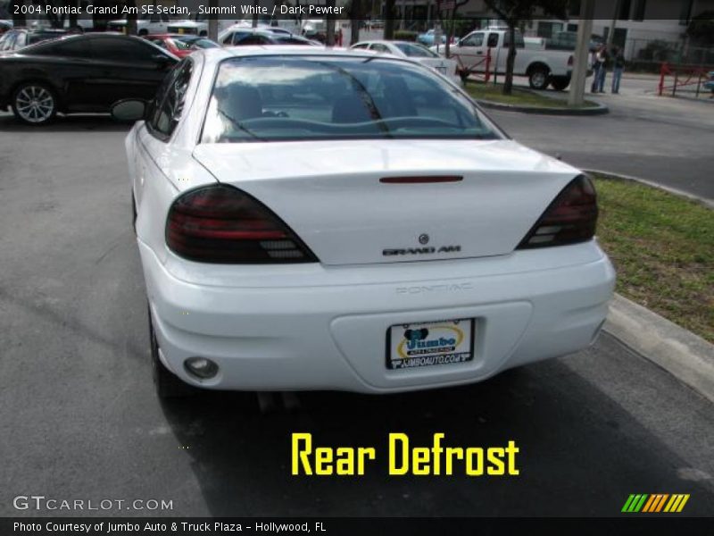 Summit White / Dark Pewter 2004 Pontiac Grand Am SE Sedan