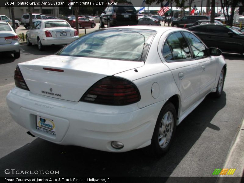 Summit White / Dark Pewter 2004 Pontiac Grand Am SE Sedan