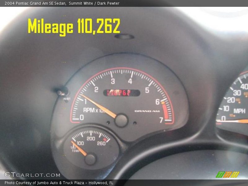 Summit White / Dark Pewter 2004 Pontiac Grand Am SE Sedan