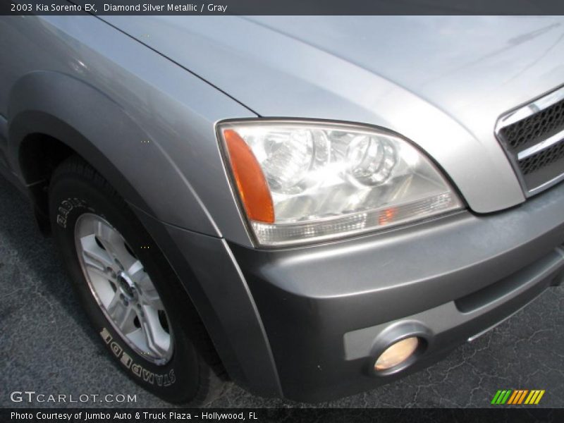Diamond Silver Metallic / Gray 2003 Kia Sorento EX