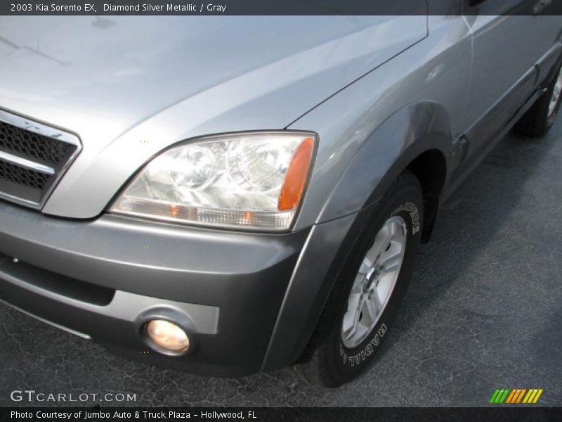 Diamond Silver Metallic / Gray 2003 Kia Sorento EX