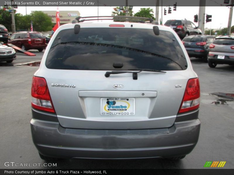 Diamond Silver Metallic / Gray 2003 Kia Sorento EX