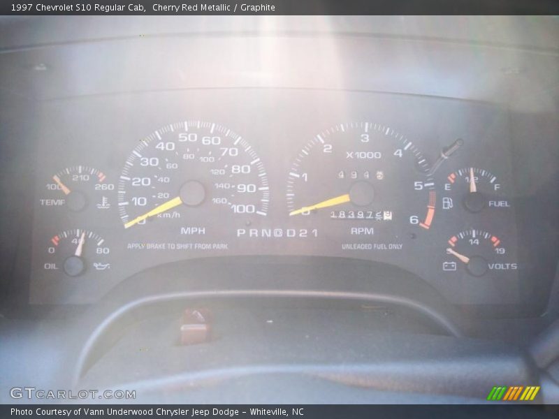 Cherry Red Metallic / Graphite 1997 Chevrolet S10 Regular Cab