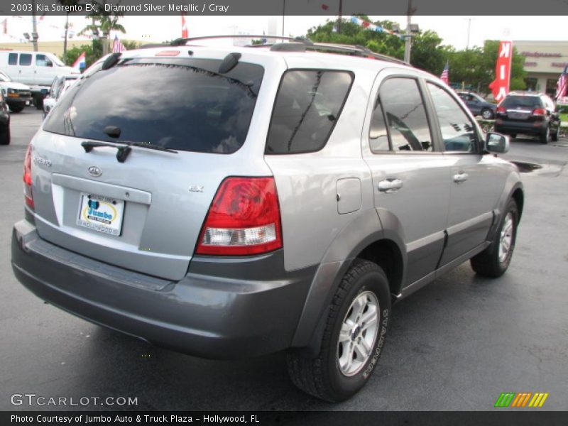 Diamond Silver Metallic / Gray 2003 Kia Sorento EX