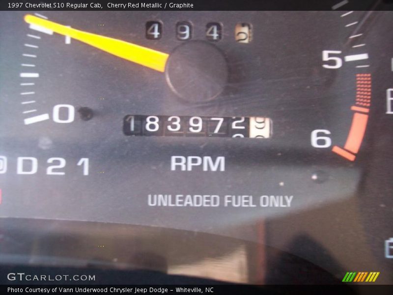 Cherry Red Metallic / Graphite 1997 Chevrolet S10 Regular Cab