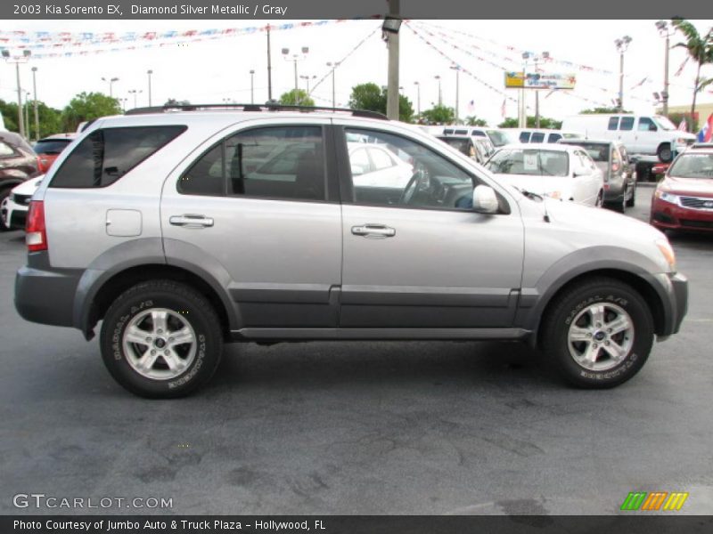Diamond Silver Metallic / Gray 2003 Kia Sorento EX