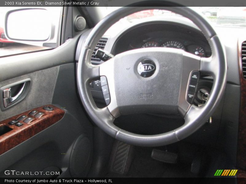 Diamond Silver Metallic / Gray 2003 Kia Sorento EX