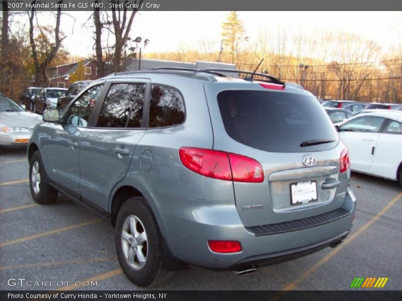Steel Gray / Gray 2007 Hyundai Santa Fe GLS 4WD