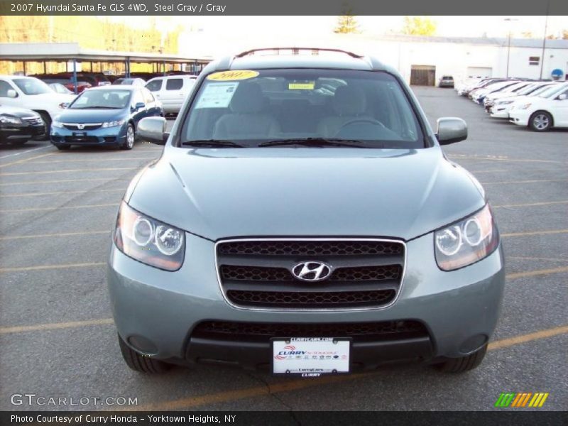 Steel Gray / Gray 2007 Hyundai Santa Fe GLS 4WD