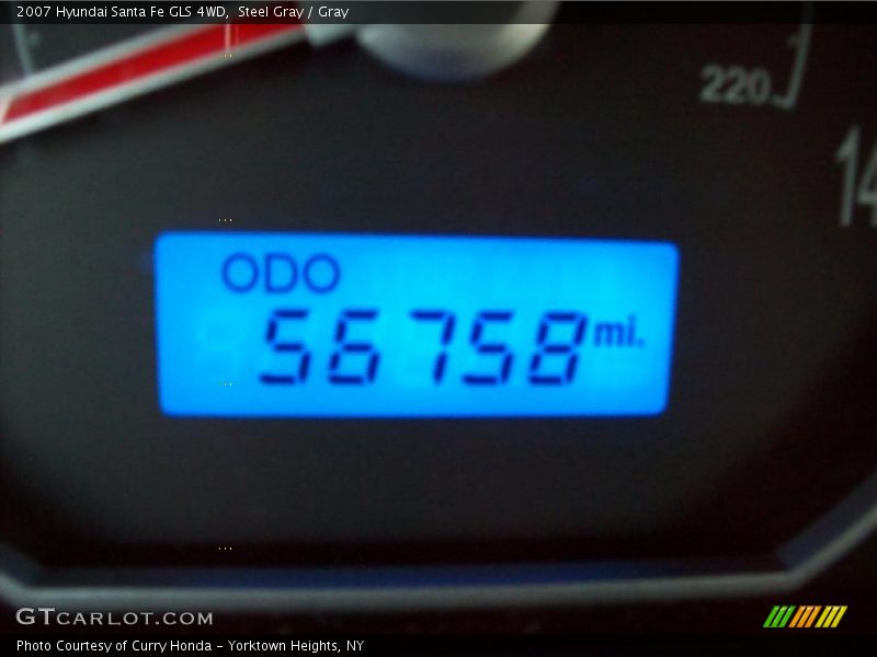 Steel Gray / Gray 2007 Hyundai Santa Fe GLS 4WD