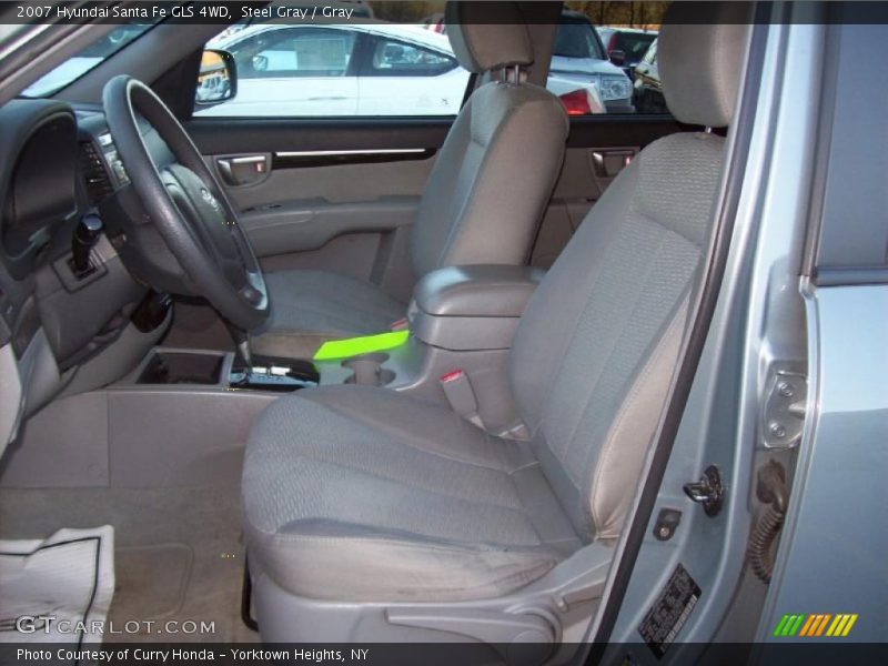 Steel Gray / Gray 2007 Hyundai Santa Fe GLS 4WD