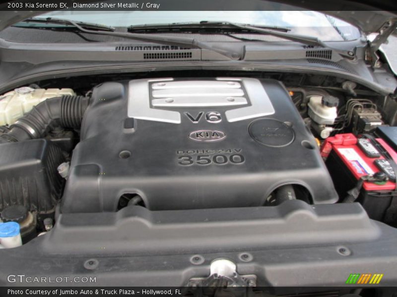 Diamond Silver Metallic / Gray 2003 Kia Sorento EX