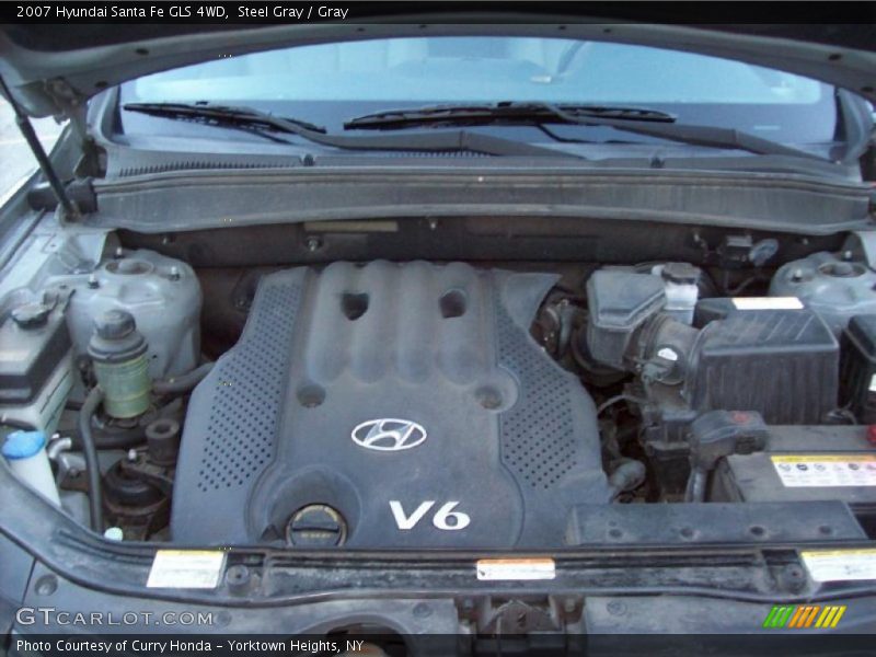 Steel Gray / Gray 2007 Hyundai Santa Fe GLS 4WD