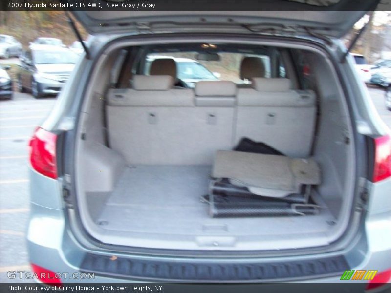 Steel Gray / Gray 2007 Hyundai Santa Fe GLS 4WD