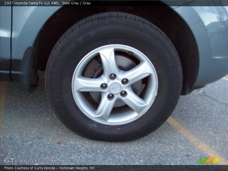 Steel Gray / Gray 2007 Hyundai Santa Fe GLS 4WD