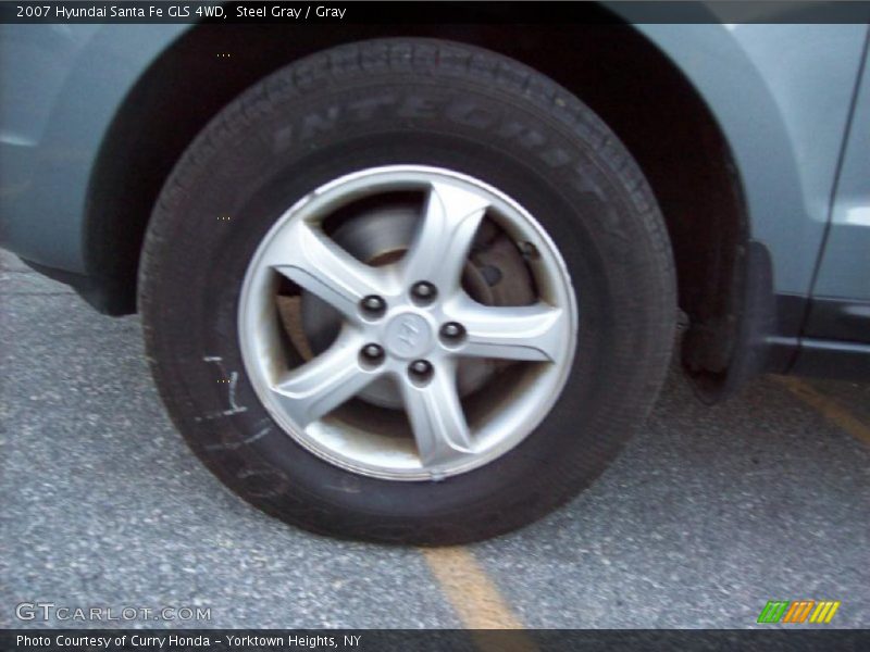 Steel Gray / Gray 2007 Hyundai Santa Fe GLS 4WD