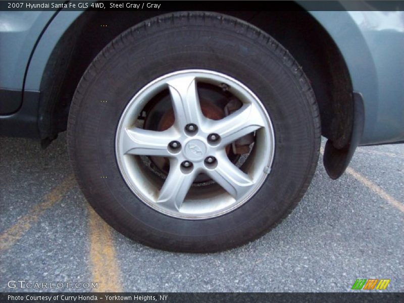 Steel Gray / Gray 2007 Hyundai Santa Fe GLS 4WD