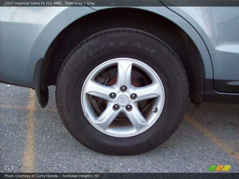 Steel Gray / Gray 2007 Hyundai Santa Fe GLS 4WD