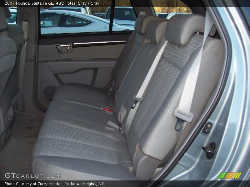 Steel Gray / Gray 2007 Hyundai Santa Fe GLS 4WD
