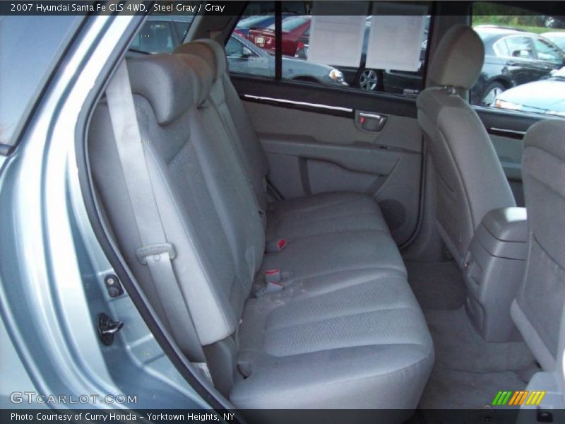 Steel Gray / Gray 2007 Hyundai Santa Fe GLS 4WD