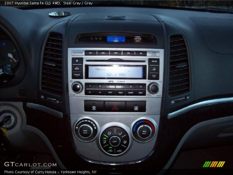 Steel Gray / Gray 2007 Hyundai Santa Fe GLS 4WD