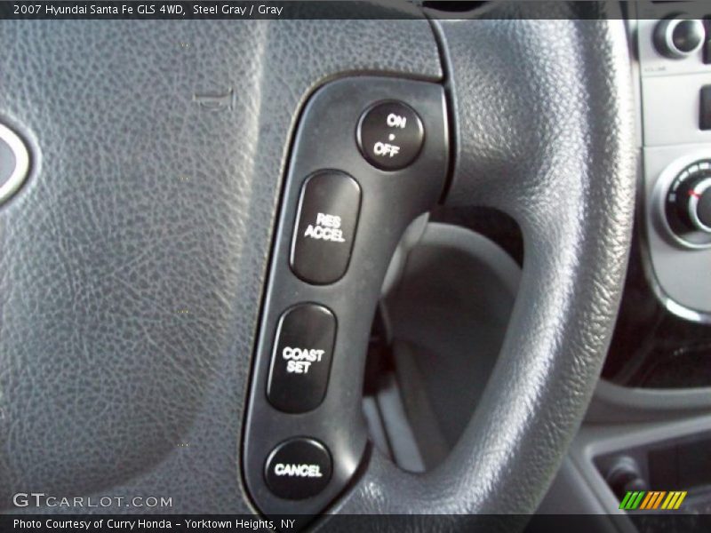 Steel Gray / Gray 2007 Hyundai Santa Fe GLS 4WD