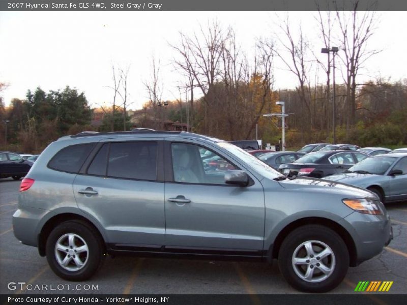 Steel Gray / Gray 2007 Hyundai Santa Fe GLS 4WD