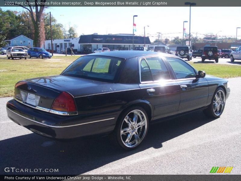 Deep Wedgewood Blue Metallic / Light Graphite 2001 Ford Crown Victoria Police Interceptor