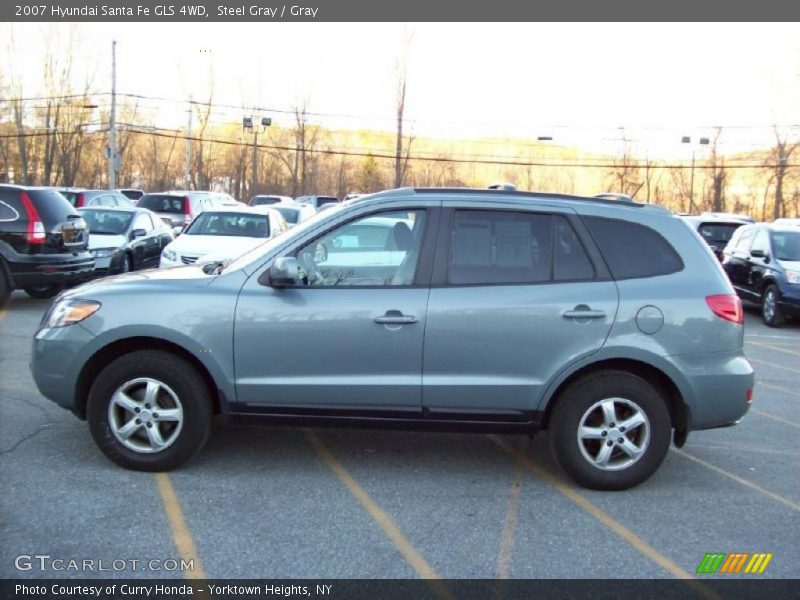 Steel Gray / Gray 2007 Hyundai Santa Fe GLS 4WD