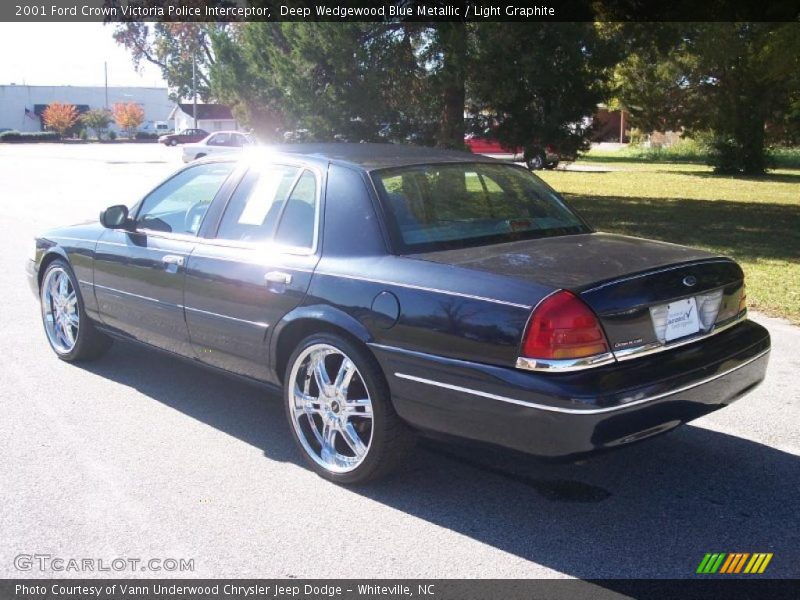 Deep Wedgewood Blue Metallic / Light Graphite 2001 Ford Crown Victoria Police Interceptor