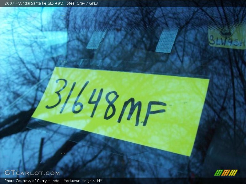 Steel Gray / Gray 2007 Hyundai Santa Fe GLS 4WD