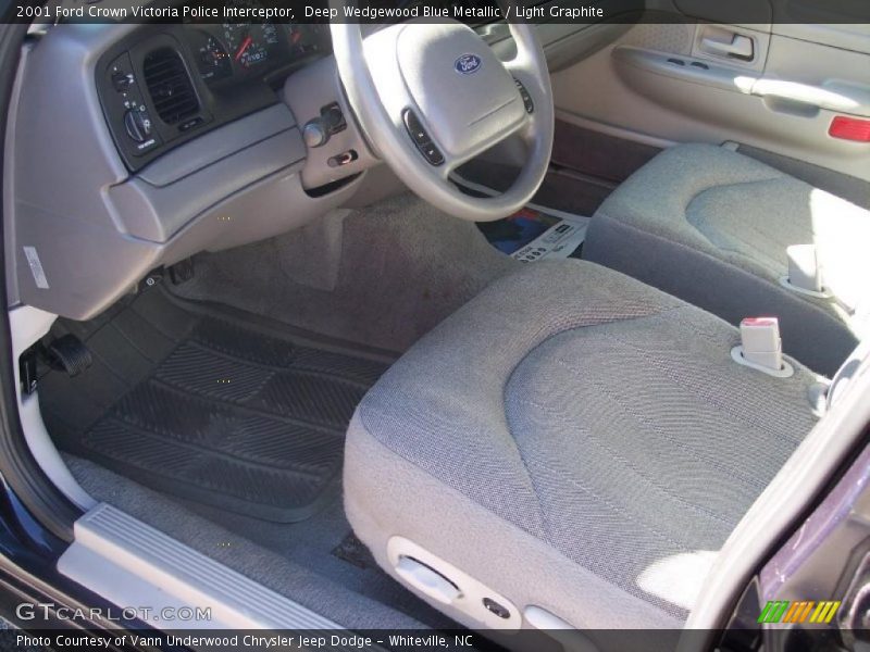  2001 Crown Victoria Police Interceptor Light Graphite Interior