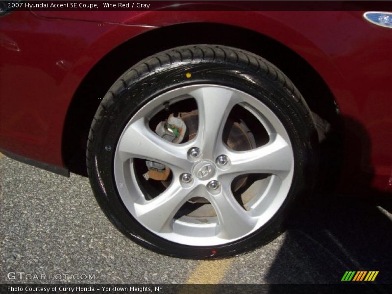 Wine Red / Gray 2007 Hyundai Accent SE Coupe