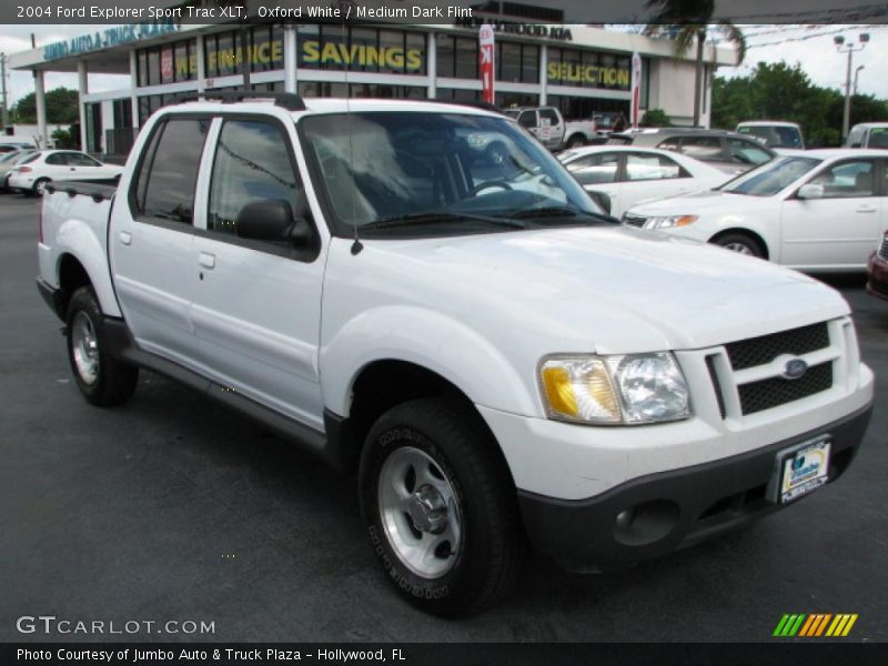 Oxford White / Medium Dark Flint 2004 Ford Explorer Sport Trac XLT