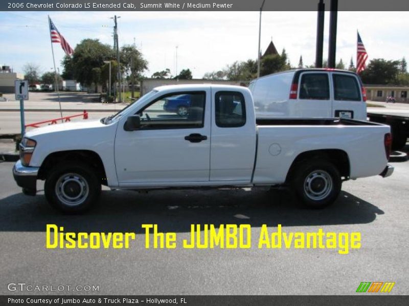 Summit White / Medium Pewter 2006 Chevrolet Colorado LS Extended Cab