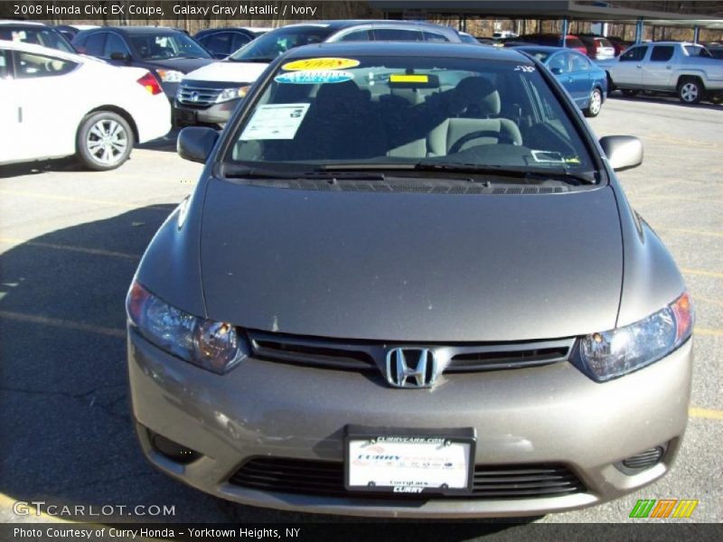 Galaxy Gray Metallic / Ivory 2008 Honda Civic EX Coupe