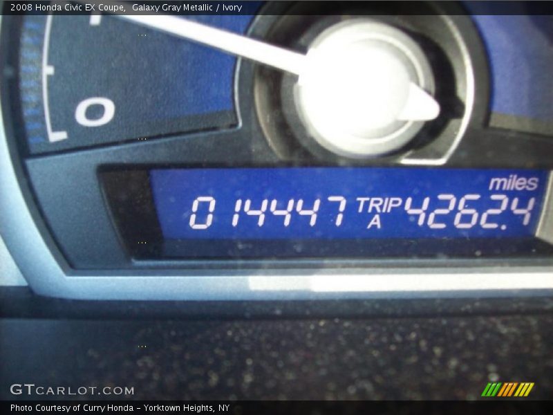 Galaxy Gray Metallic / Ivory 2008 Honda Civic EX Coupe