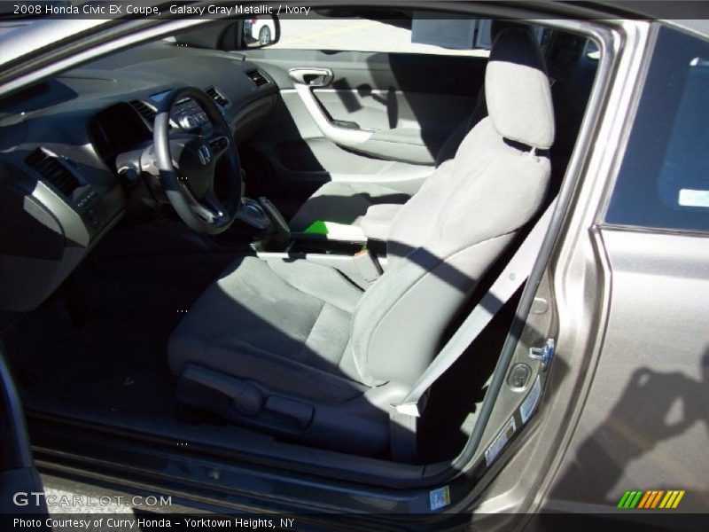 Galaxy Gray Metallic / Ivory 2008 Honda Civic EX Coupe