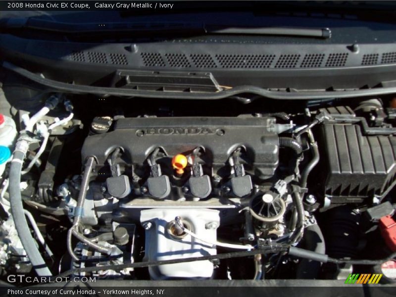 Galaxy Gray Metallic / Ivory 2008 Honda Civic EX Coupe
