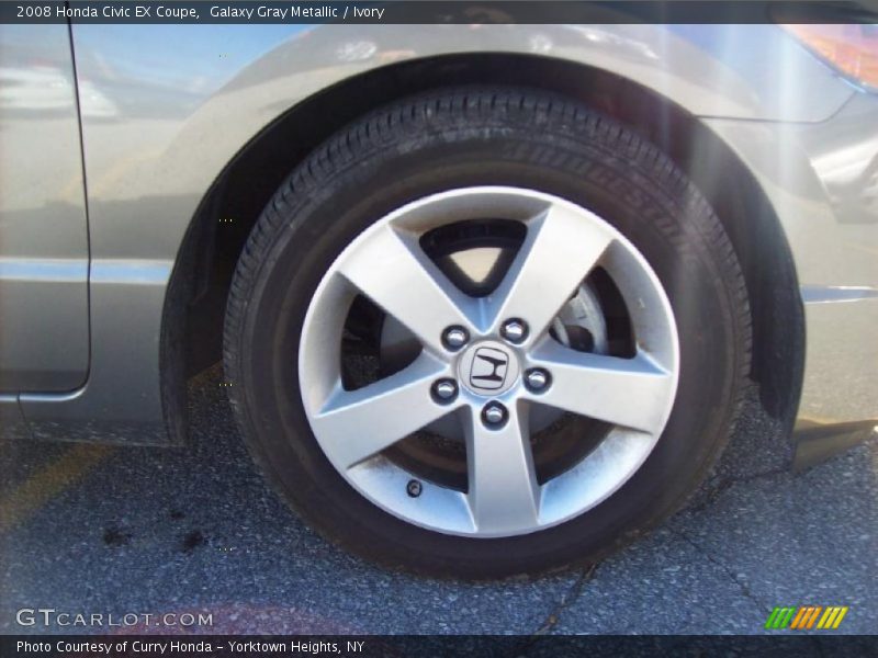 Galaxy Gray Metallic / Ivory 2008 Honda Civic EX Coupe
