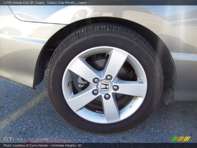 Galaxy Gray Metallic / Ivory 2008 Honda Civic EX Coupe