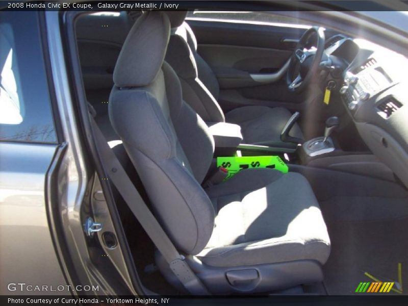 Galaxy Gray Metallic / Ivory 2008 Honda Civic EX Coupe