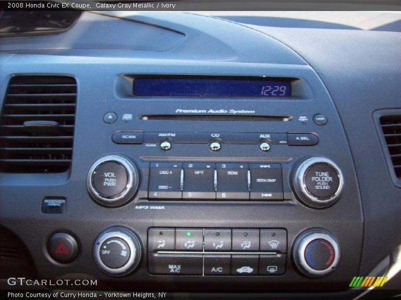 Galaxy Gray Metallic / Ivory 2008 Honda Civic EX Coupe