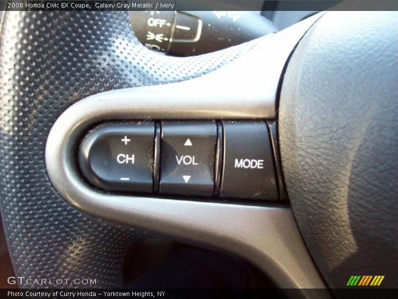 Galaxy Gray Metallic / Ivory 2008 Honda Civic EX Coupe