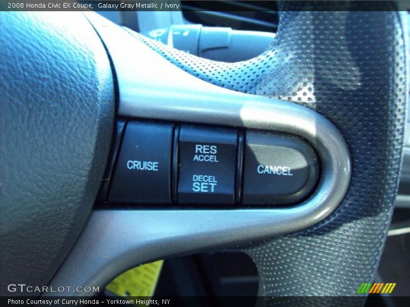 Galaxy Gray Metallic / Ivory 2008 Honda Civic EX Coupe
