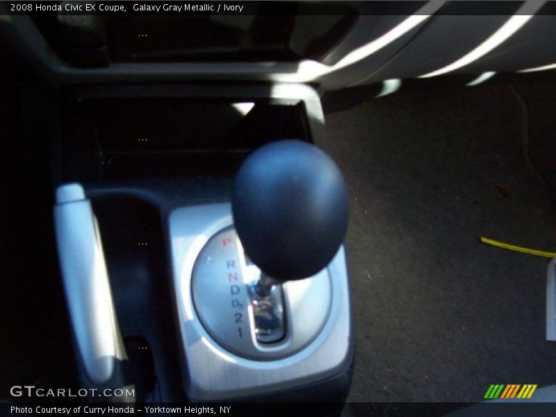 Galaxy Gray Metallic / Ivory 2008 Honda Civic EX Coupe