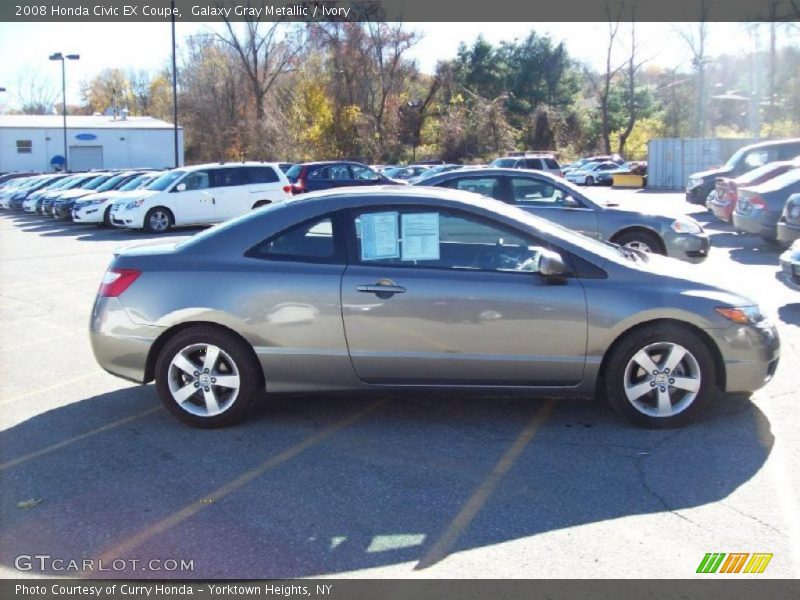 Galaxy Gray Metallic / Ivory 2008 Honda Civic EX Coupe