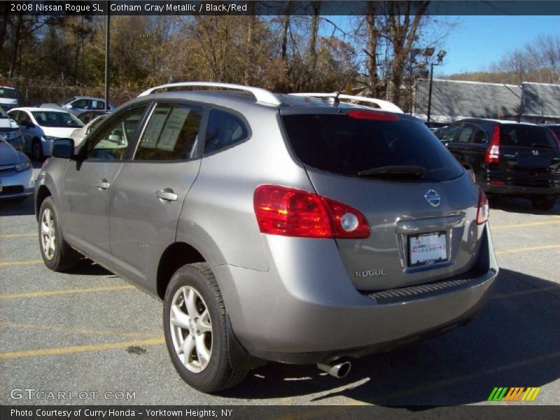 Gotham Gray Metallic / Black/Red 2008 Nissan Rogue SL