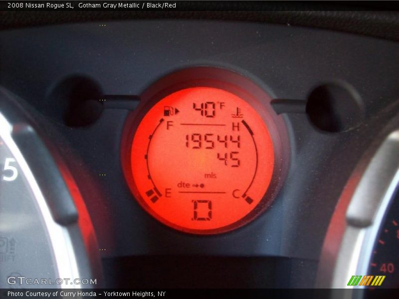 Gotham Gray Metallic / Black/Red 2008 Nissan Rogue SL